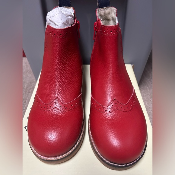 New Mini Boden Rockabilly Red Chelsea Boot - Picture 2 of 3